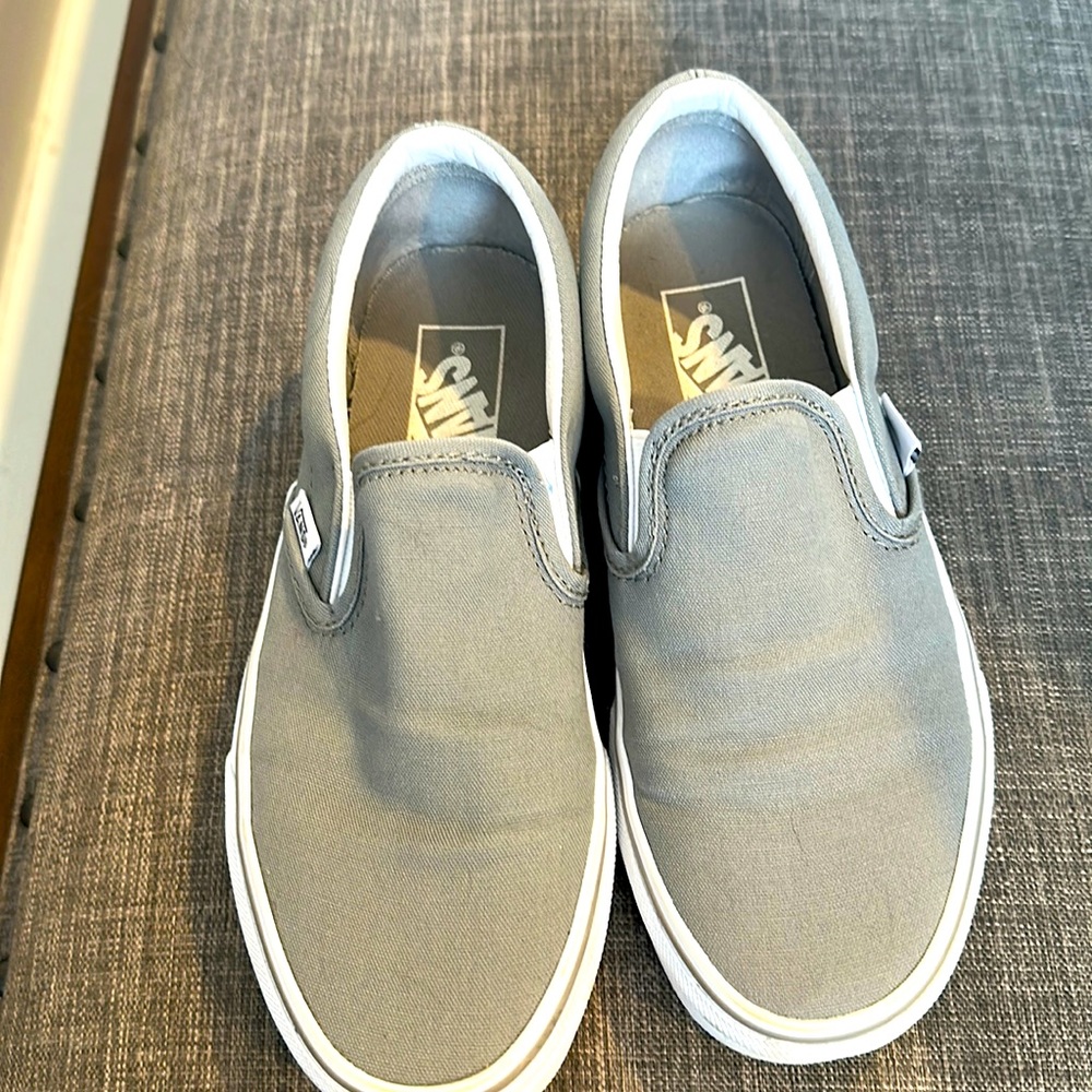 Women’s canvas gray vans